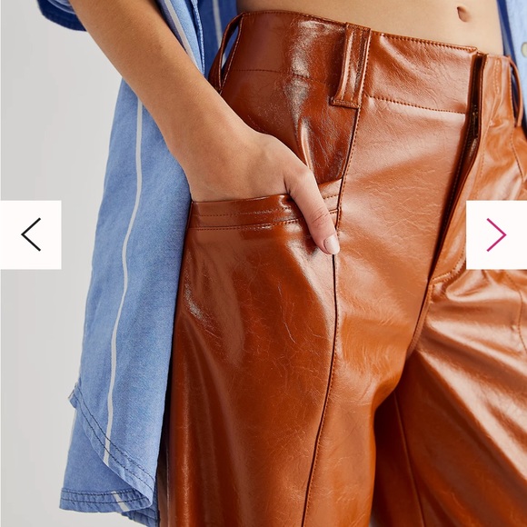 Free people Star-Crossed Lovers Vegan Straight-Leg Pants - Picture 5 of 7